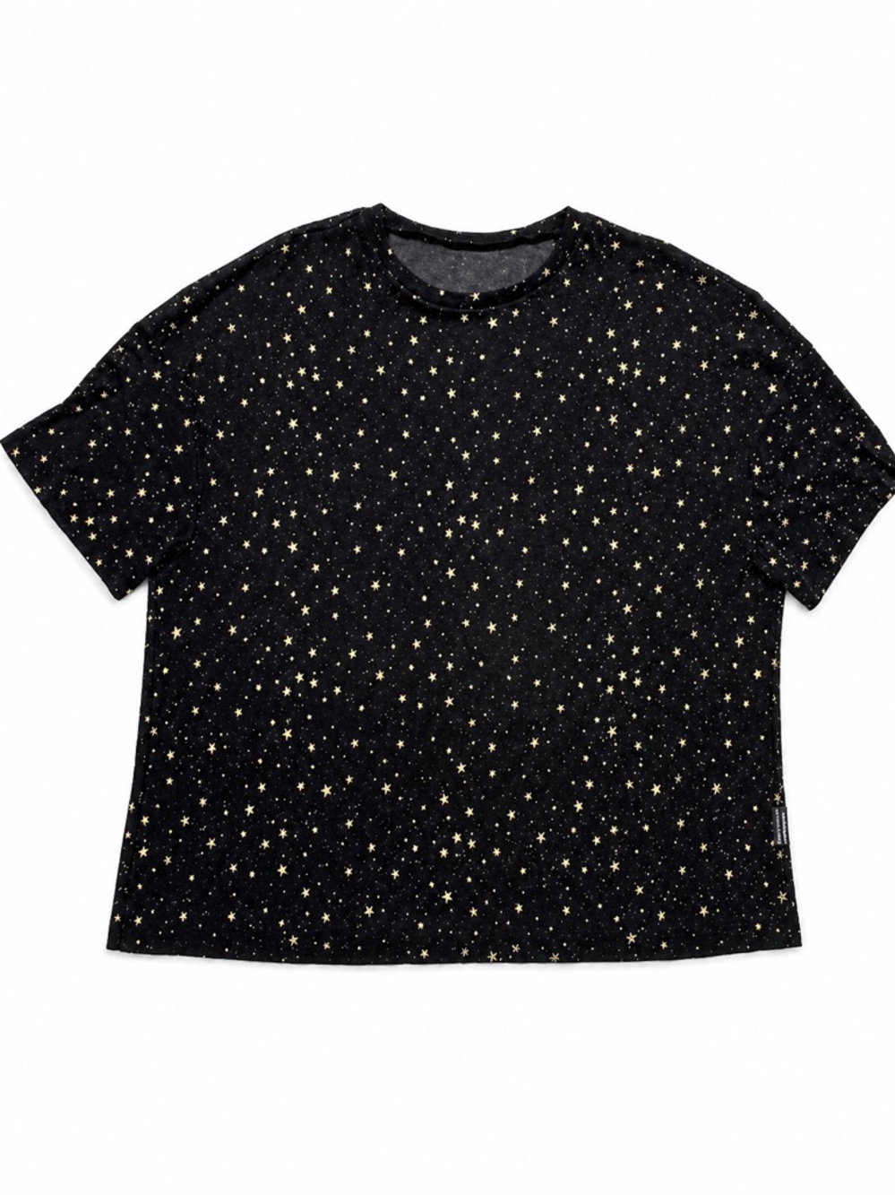 Black Star Print Short Sleeve Tee
